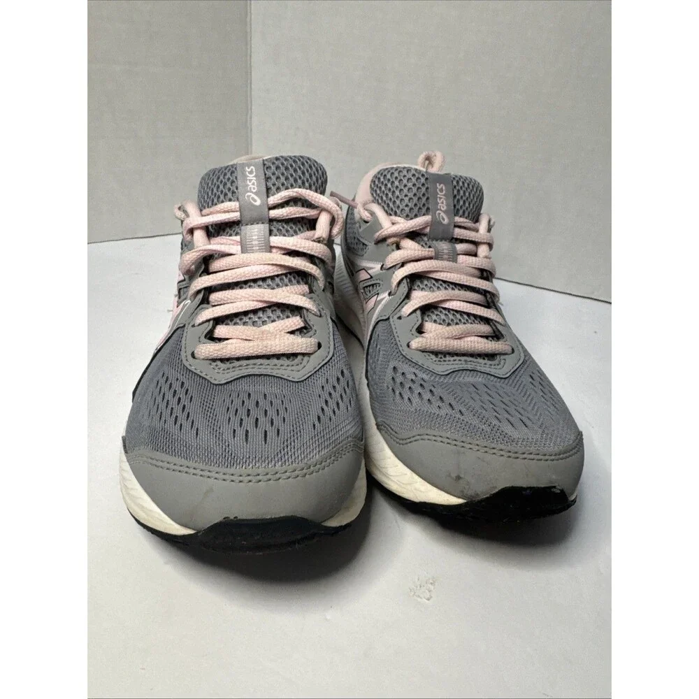 ASICS Gel-Contend 7 Women’s Size 8 Wide Gray Pink Running Shoes 1012A910